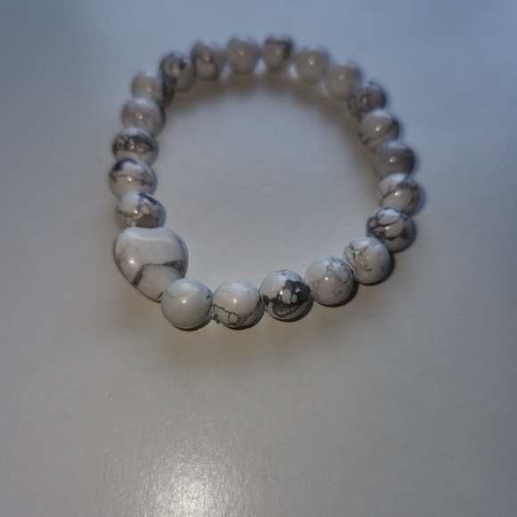 Paparazzi White Marble Bracelet - Picture 2 of 2